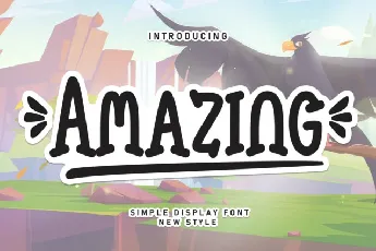 Amazing Display font