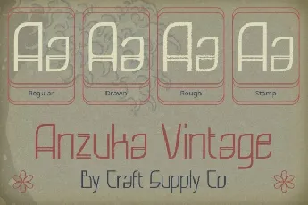 Anzuka Vintage font