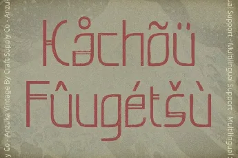 Anzuka Vintage font