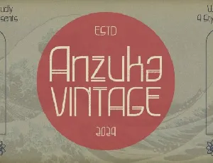 Anzuka Vintage font