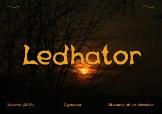 Ledhator Display font