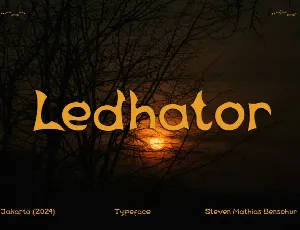 Ledhator Display font