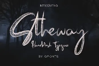 Stheway Brush font