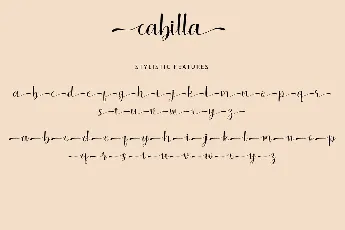 Cabilla font