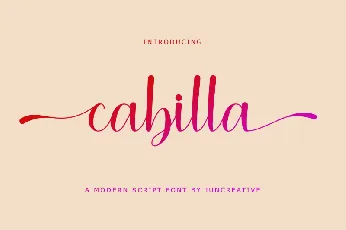 Cabilla font