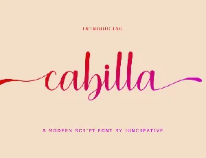 Cabilla font