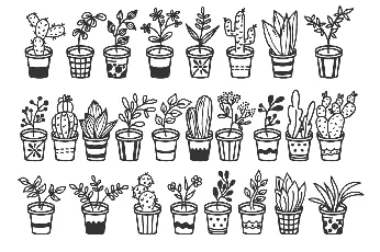 Home Plants font