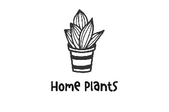 Home Plants font