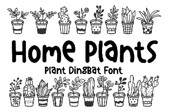 Home Plants font