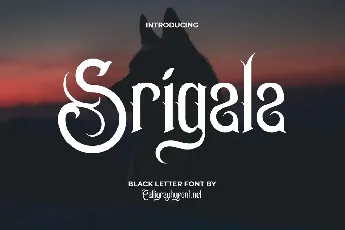 SrigalaDemo font