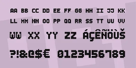 Small Bold Pixel-7 font