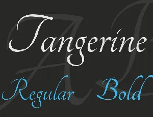 Tangerine font