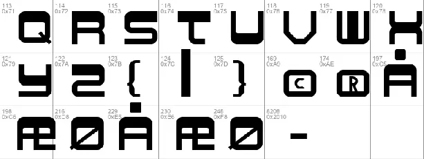 Logic lodger font