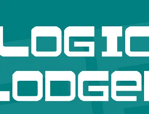 Logic lodger font