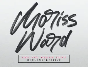 Moriss Ward Brush font