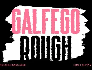Galfego Rough font