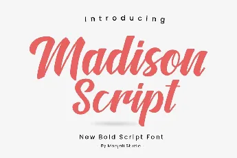 Madison Bold Script font