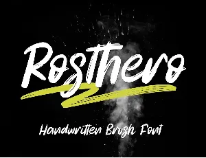 Rosthero - Personal Use font