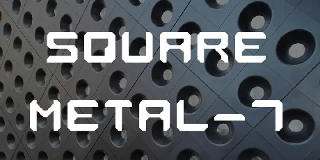 Square Metal-7 font