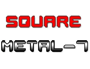 Square Metal-7 font