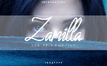 Zamilla font