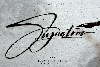 Signatrue Elegant Signature font