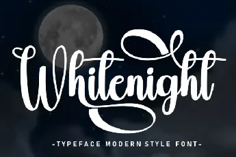 Whitenight Script font