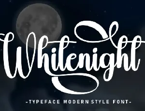 Whitenight Script font