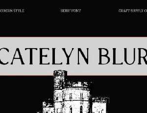 Catelyn Blur font