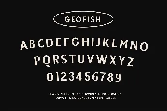 Geofish font