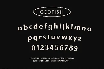 Geofish font