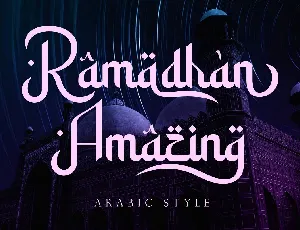 Ramadhan Amazing font