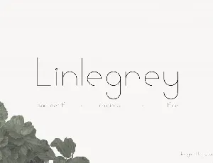 Linlegrey font