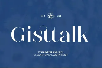 Gistalk font