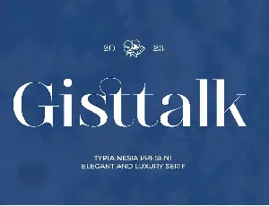 Gistalk font