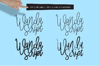 Wanda Script font