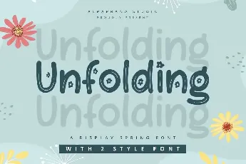 Unfolding font