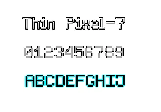 Thin Pixe-l7 font