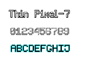 Thin Pixe-l7 font