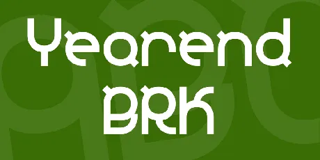 Yearend BRK font