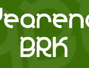 Yearend BRK font