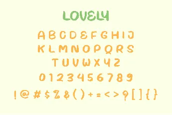 Sweet Lovely Rainbow Two font