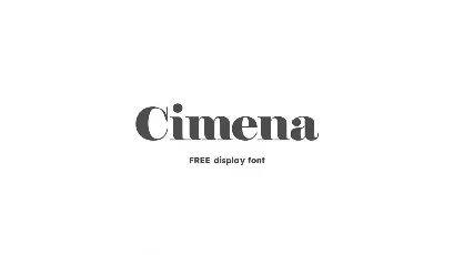 Cimena font