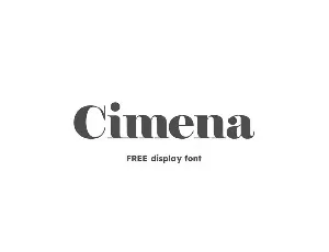 Cimena font