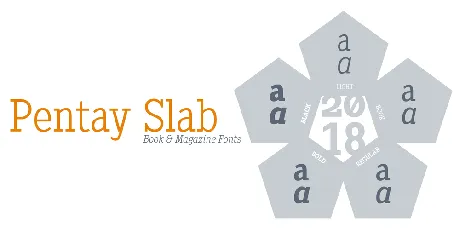 Pentay Slab Book font