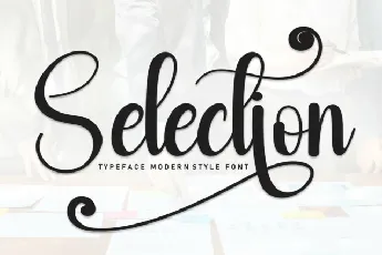 Selection Script Typeface font