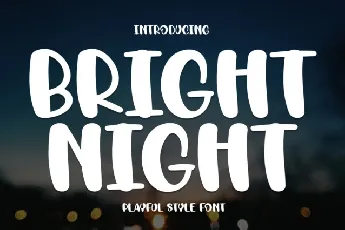 Bright Night Display font