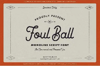 Foul Ball font