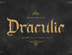 Draculie Free Trial font