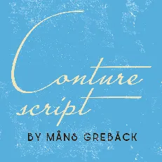 Conture Script PERSONAL USE font